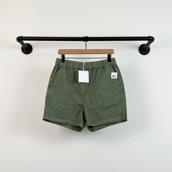 NWT Pistola Beverly Pull On Chino Shorts In Colonel Wash Green - Picture 5 of 9